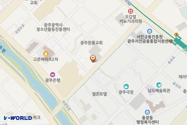전병원양복점 위치 지도 — 전남광주통합특별시 동구 구성로 155 (수기동)
