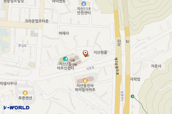 다복마을 도서관 위치 지도 — 전남광주통합특별시 동구 밤실로4번길 22 (지산동)