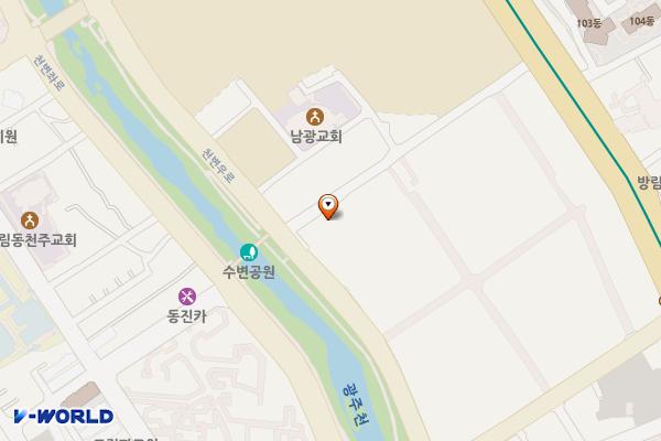 광주수정교회 위치 지도 — 전남광주통합특별시 동구 남문로727번길 23 (학동)