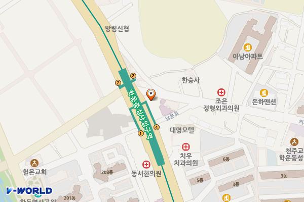 광주은행학동지점 위치 지도 — 전남광주통합특별시 동구 남문로 698 (학동)