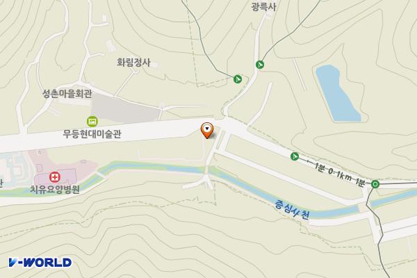 증심사 버스회차지 위치 지도 — 전남광주통합특별시 동구 증심사길 26 (운림동)