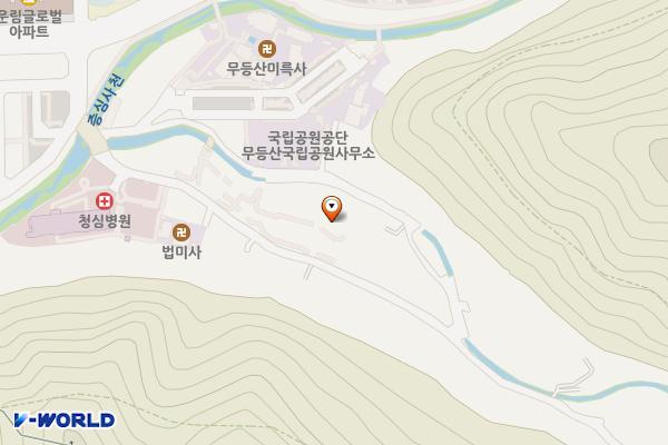 무등산국립공원사무소 위치 지도 — 전남광주통합특별시 동구 동산길 29 (운림동)