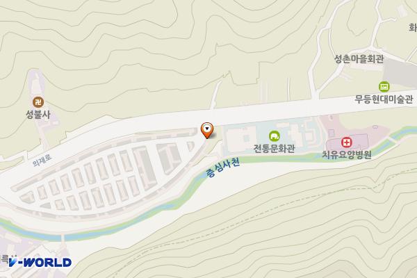 증심사지구주차장 위치 지도 — 전남광주통합특별시 동구 의재로 216 (운림동)