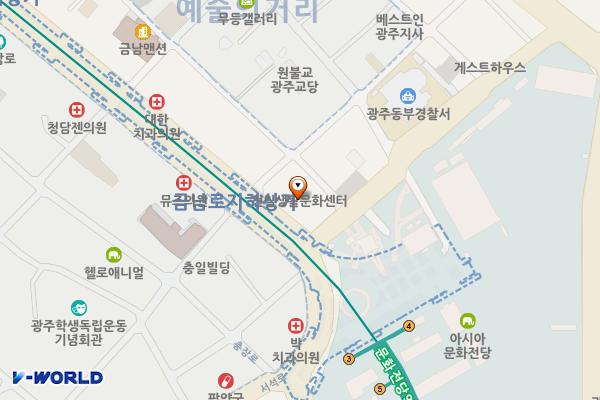전일빌딩245 1층 위치 지도 — 전남광주통합특별시 동구 금남로 245, 전일빌딩 (금남로1가)