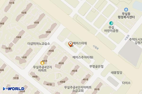 잠보주차타워 위치 지도 — 강원특별자치도 원주시 시청로 76