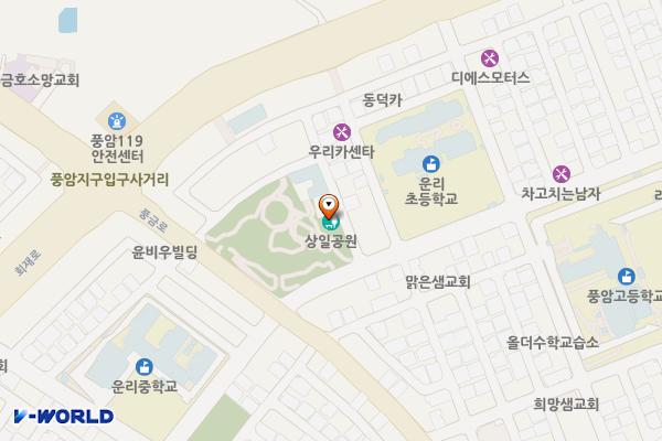 운리어린이공원 위치 지도 — 전남광주통합특별시 서구 풍암운리로7번길 5 (풍암동)