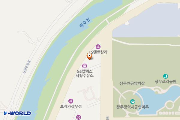 상무24시셀프세차타운 위치 지도 — 전남광주통합특별시 서구 상무누리로157(치평동)