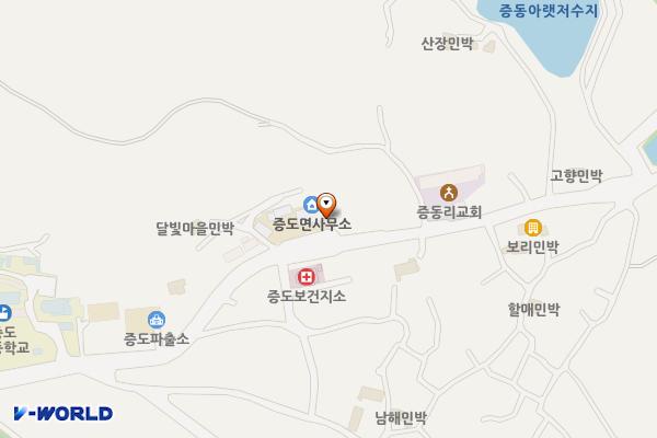 증도면사무소주차장 위치 지도 — 전남광주통합특별시 신안군 증도면 증동리 1756-1번지