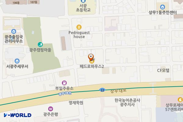 낙지한마당 위치 지도 — 전남광주통합특별시 서구 월드컵4강로181번길42(쌍촌동)