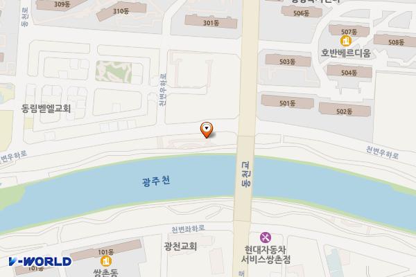 동천교 화장실 위치 지도 — 전남광주통합특별시 서구 천변우하로 392 (동천동)