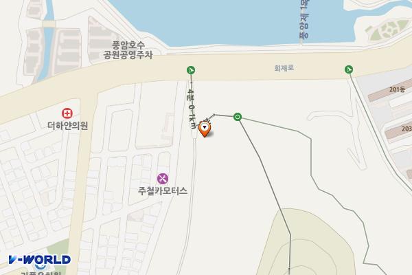 풍암쉼터 위치 지도 — 전남광주통합특별시 서구 풍암신흥로50번길 50 (풍암동)