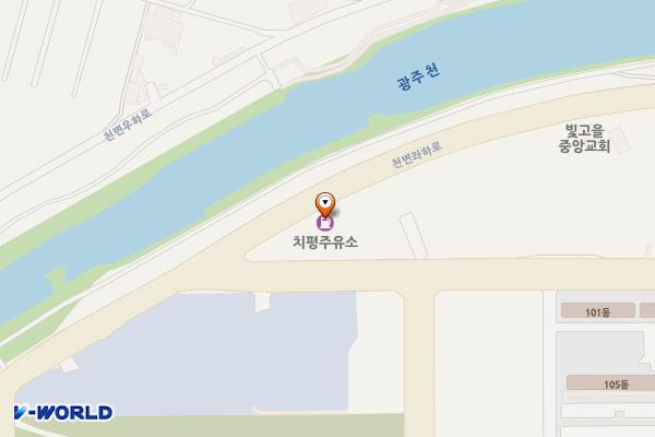 남선석유㈜치평주유소 위치 지도 — 전남광주통합특별시 서구 내방로 11 (치평동)