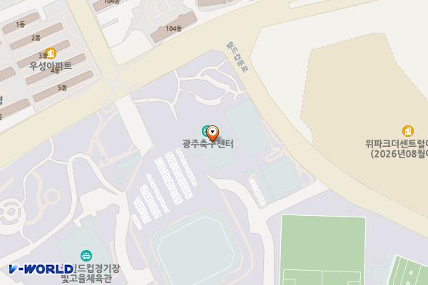 롯데마트월드컵점 위치 지도 — 전남광주통합특별시 서구 금화로278(풍암동)