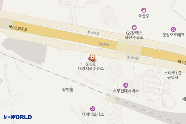대양서광주충전소 위치 지도 — 전남광주통합특별시 서구 풍서좌로 255(세하동)
