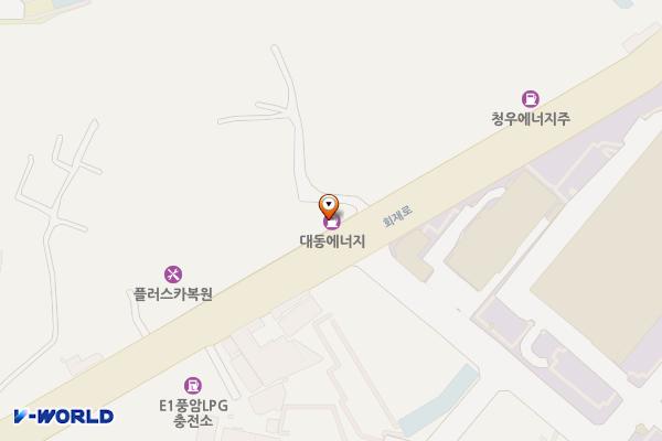 대동에너지(유)주유소 위치 지도 — 전남광주통합특별시 서구 회재로 783 (매월동)