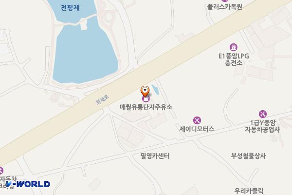 매월유통단지주유소 위치 지도 — 전남광주통합특별시 서구 ?회재로 746 (매월동)