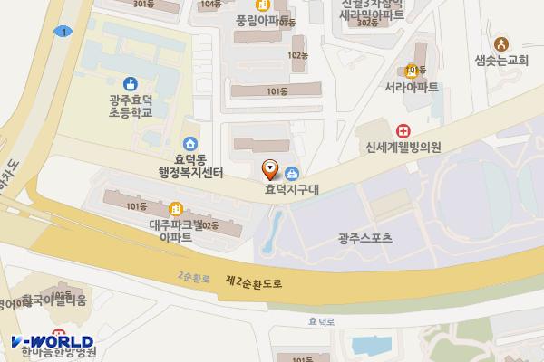 진월카서비스 위치 지도 — 전남광주통합특별시 남구 화산로25