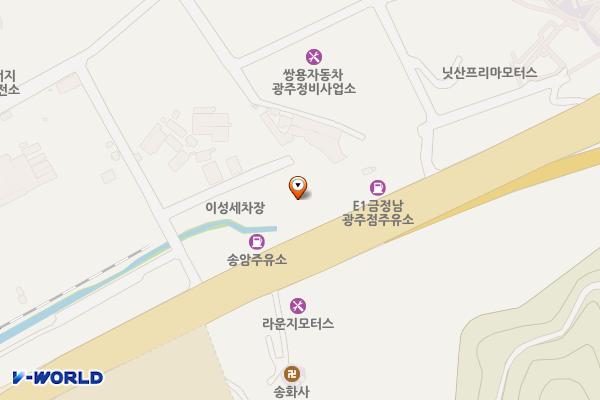 동양콘테이너 위치 지도 — 전남광주통합특별시 남구 서문대로 487
