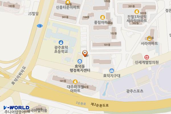 진월겨자씨교회 위치 지도 — 전남광주통합특별시 남구 화산로17번길 5