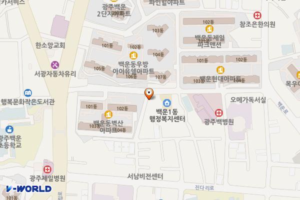 대승자동차 위치 지도 — 전남광주통합특별시 남구 독립로54번길 18