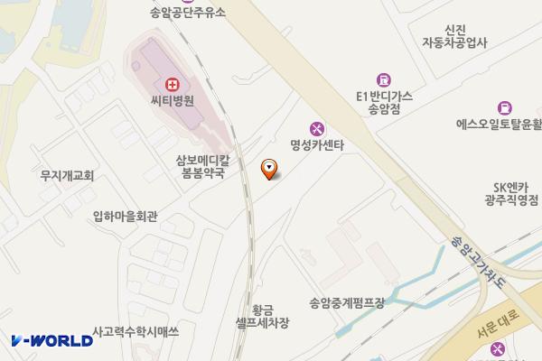 도도스피드 세차장 위치 지도 — 전남광주통합특별시 남구 효천3로 163
