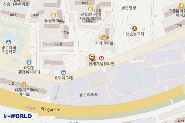 부지런한 홈마트 위치 지도 — 전남광주통합특별시 남구 화산로 35