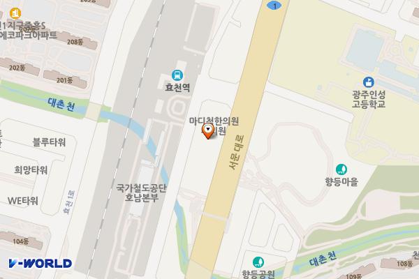 ㈜수미프라자(삼성스토어) 위치 지도 — 전남광주통합특별시 남구 서문대로 377