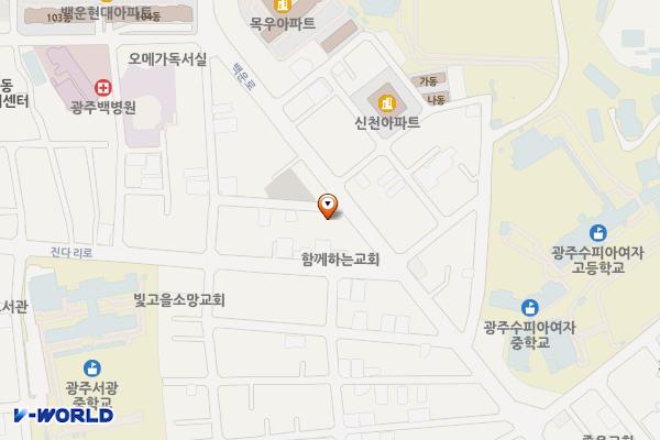 무등카클리닉 위치 지도 — 전남광주통합특별시 남구 백운로 39번길 1