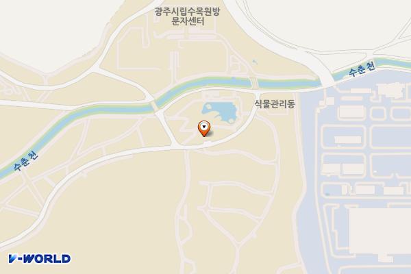 광주광역시 시립수목원 A동 위치 지도 — 전남광주통합특별시 남구 서문대로 236번길 50