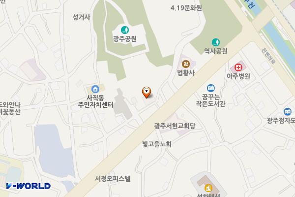 광주향교 유림회관 위치 지도 — 전남광주통합특별시 남구 중앙로107번길 3