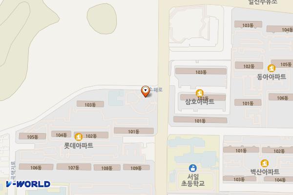 한새어린이공원 위치 지도 — 전남광주통합특별시 북구 소해로 100(일곡동)