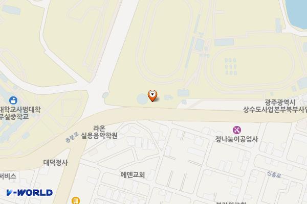 5.18소공원 위치 지도 — 전남광주통합특별시 북구 용봉로 87(용봉동)