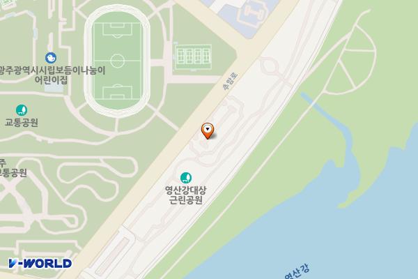 영산강대상근린(하) 위치 지도 — 전남광주통합특별시 북구 추암로 30(오룡동)
