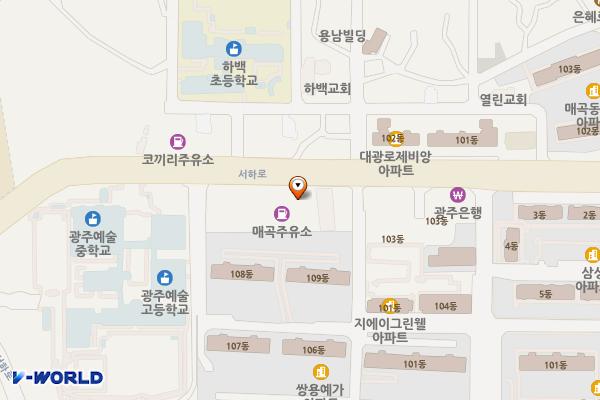 광주매곡동우체국 위치 지도 — 전남광주통합특별시 북구 서하로 88(매곡동)
