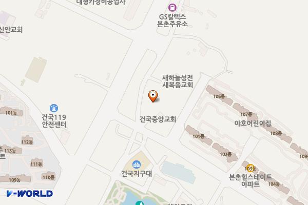 광주본촌동우체국 위치 지도 — 전남광주통합특별시 북구 본촌마을길 95(본촌동)