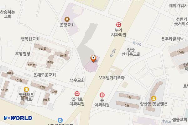 광주희망병원 위치 지도 — 전남광주통합특별시 북구 하서로 429(용두동)