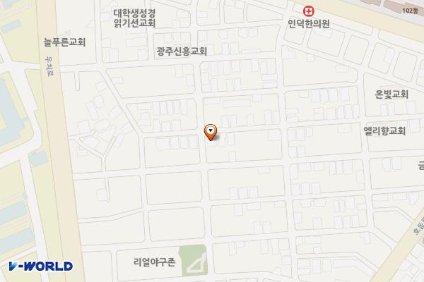 시립미술관(비엔날레중정) 위치 지도 — 전남광주통합특별시 북구 호동로15번길 60(용봉동)