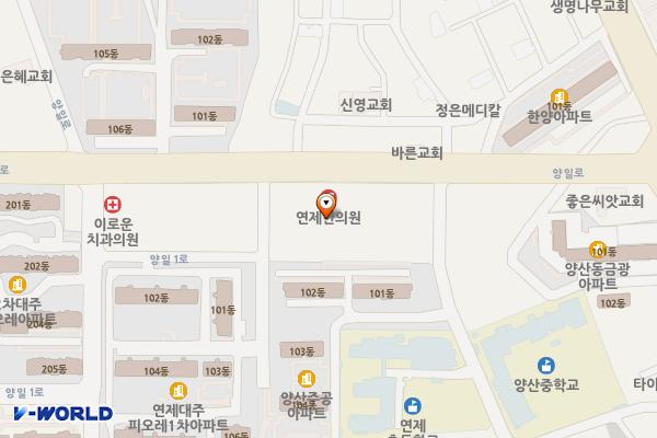 시민종합사회복지관 위치 지도 — 전남광주통합특별시 북구 양일로 76-1(양산동)