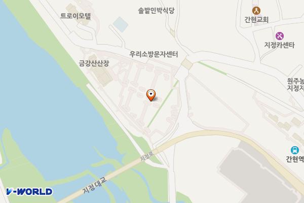 간현관광지 주차장 위치 지도 — 강원특별자치도 원주시 지정면 간현리 1031