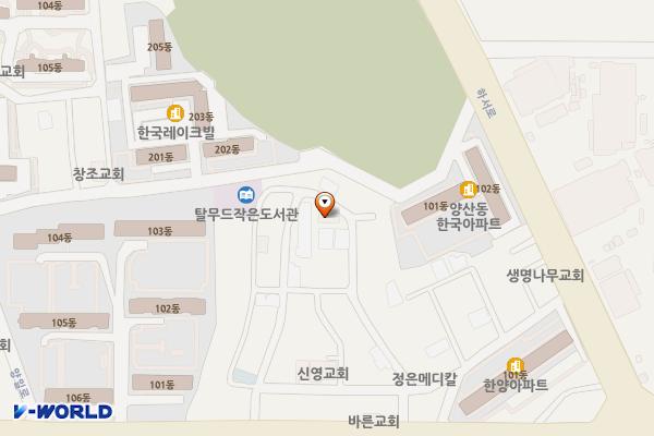 사랑의교회 위치 지도 — 전남광주통합특별시 북구 양산신촌길 52(양산동)