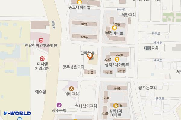 오치2동 행정복지센터 위치 지도 — 전남광주통합특별시 북구 서하로183번길 29(오치동)