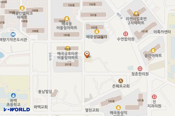 매곡동 행정복지센터 위치 지도 — 전남광주통합특별시 북구 매곡로 69번길 25(매곡동)