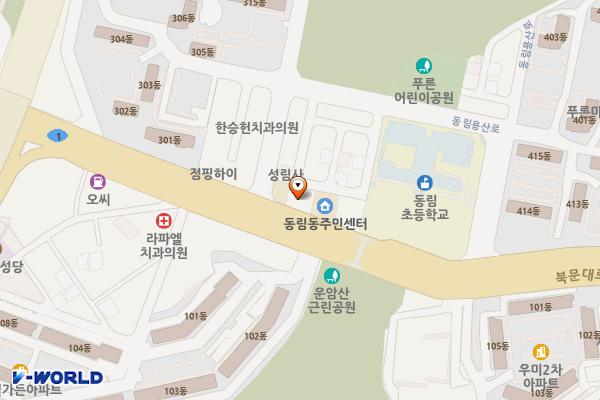 광주동림동우체국 위치 지도 — 전남광주통합특별시 북구 북문대로 238(동림동)