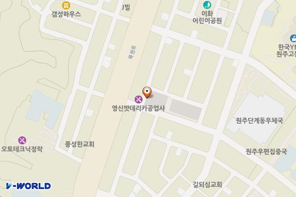 무실동 이화마을2 주차장 위치 지도 — 강원특별자치도 원주시 이화4길 28