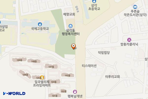 가작어린이공원 위치 지도 — 전남광주통합특별시 북구 설죽로 439 (삼각동)