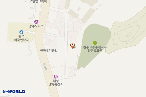 대성가스㈜ 위치 지도 — 전남광주통합특별시 북구 하서로176번길 18(양산동)