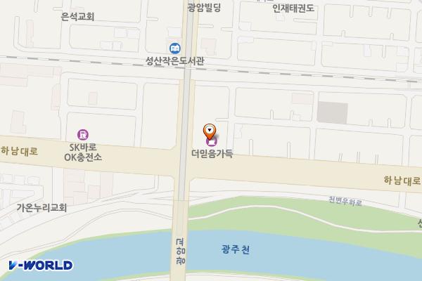 더믿음가득주유소 위치 지도 — 전남광주통합특별시 북구 하남대로 777(운암동)