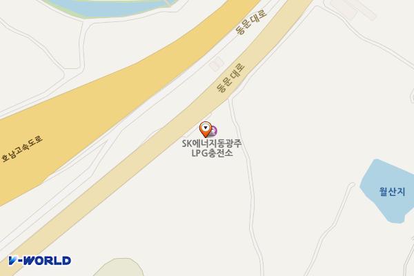 동광주LPG충전소 위치 지도 — 전남광주통합특별시 북구 동문대로 560(망월동)