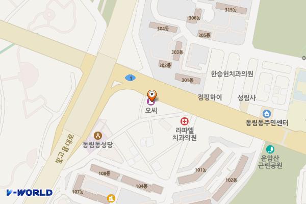 동림주유소(오씨홀딩스) 위치 지도 — 전남광주통합특별시 북구 북문대로 257(동림동)