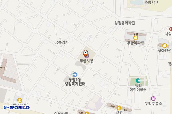 두암시장 위치 지도 — 전남광주통합특별시 북구 금녕길 23 (두암동)